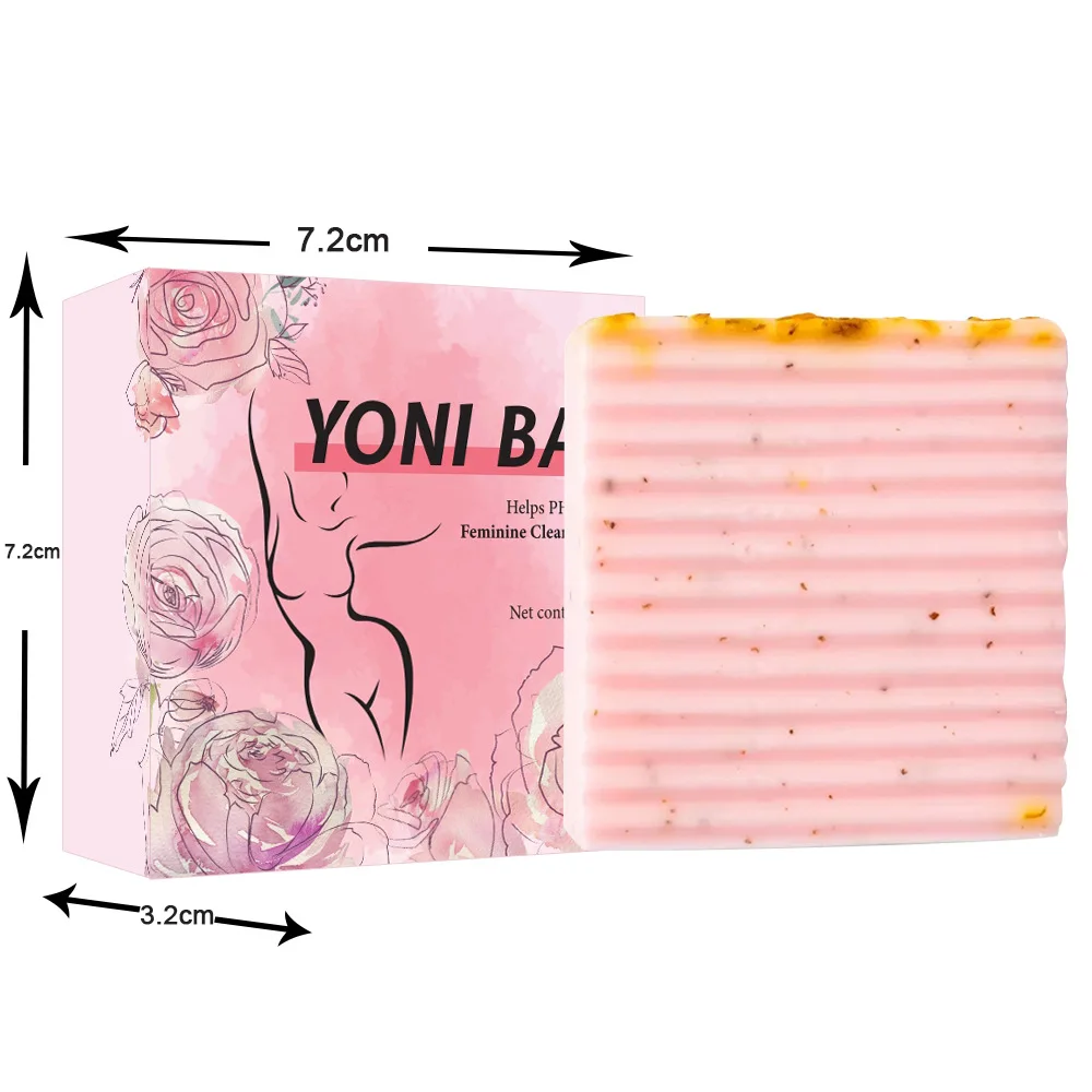 Private Label  Organic Handmade female hygiene yoni bar  Rose soap roses Womb Detox