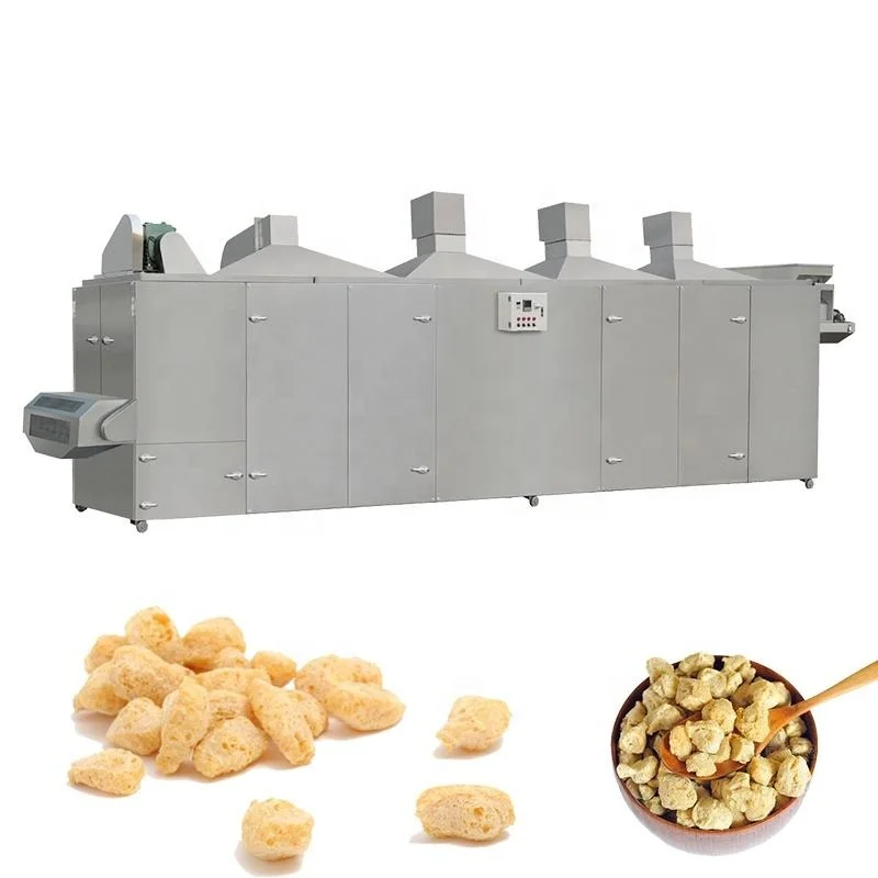 New Technical Automatic TVP Textured Soy Protein Making Machine Texture Soya Protein Production Line