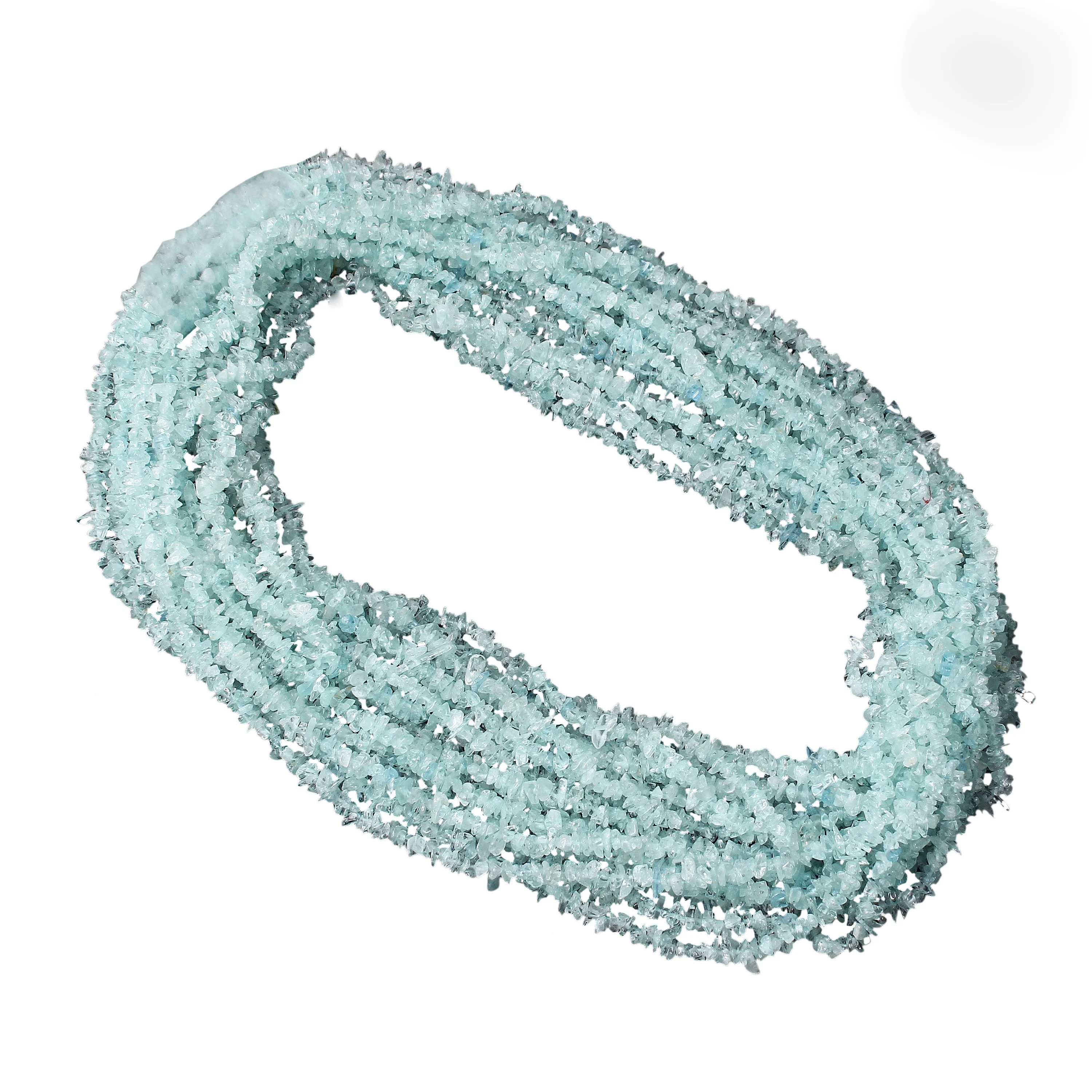 Sky Blue Topaz Chips Crystal Beads For Jewelry Craft Making, Uncut Free Form Chips Nugget Beads Jewelry