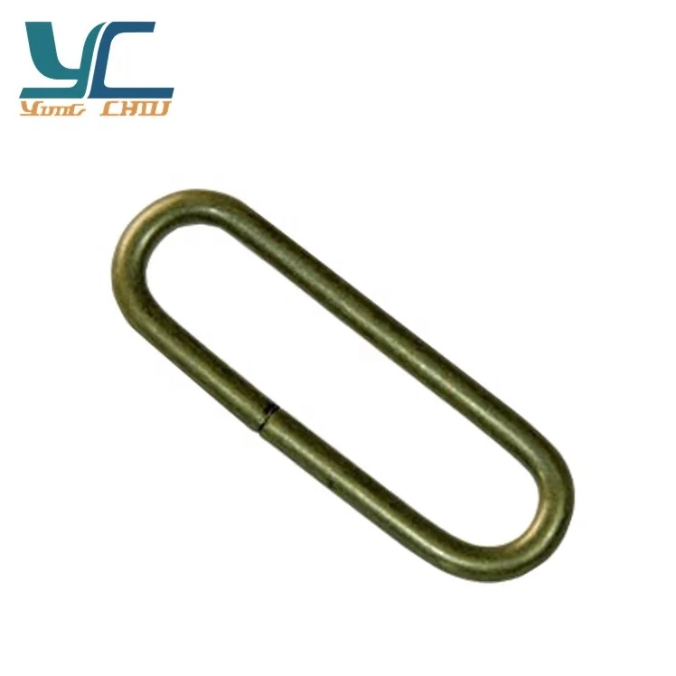 Brass seamless metal oval ring buckles for belt