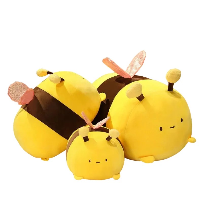 Ultra Soft Insect Series Honey Bee Plush Toy Cute Lying Posture Doll Kids Adults Unisex Mesh PP Cotton Perfect Birthday Gift