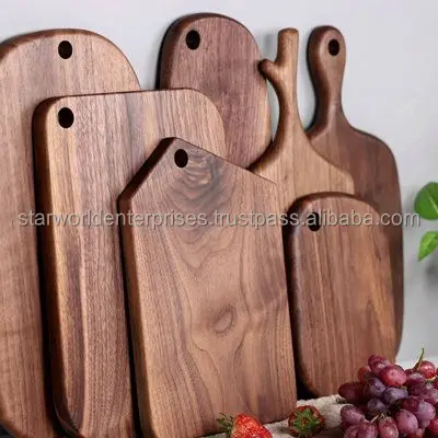 Handcrafted Super Solid Wood Chopping Block Rustic Kitchen Wooden Boards with Large Surface for Cutting Vegetables and Meat
