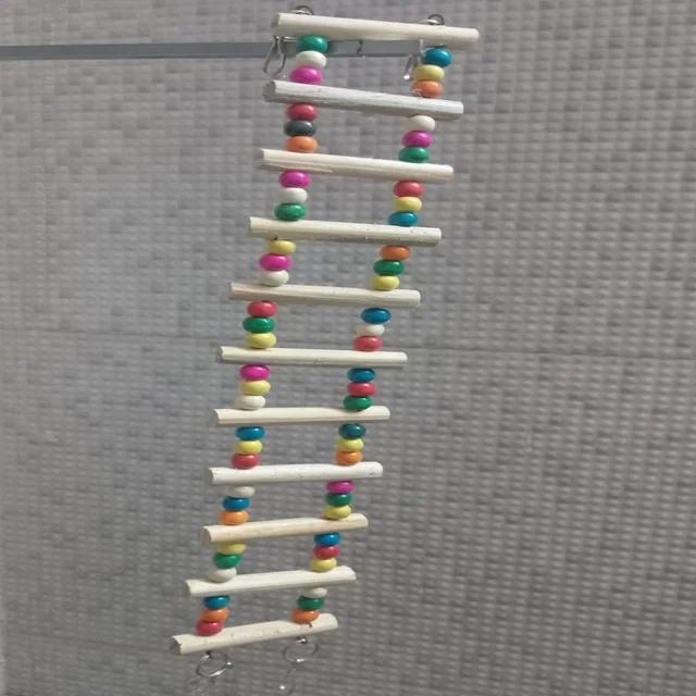 Bird Perch Standing Toy for Parrots Other Birds High Quality Natural Wooden  Features Climbing Hanging Play Cage Accessories