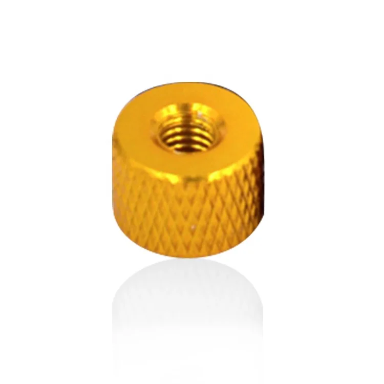 Aluminum 6061 7075 Diamond Knurled Round Nuts For FPV