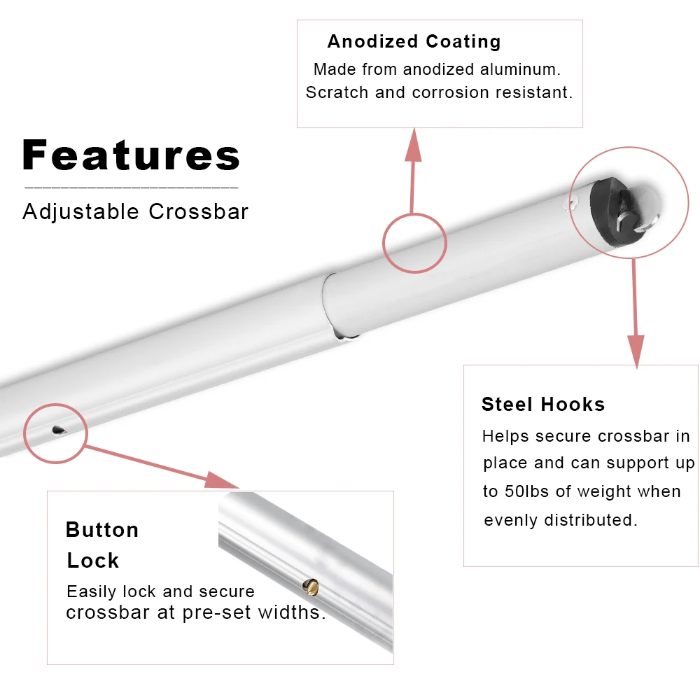 8x8FT Backdrop Stand Heavy Duty Pipe and Drape Kit with Base, Adjustable Square for Wedding Birthday Party  Photography