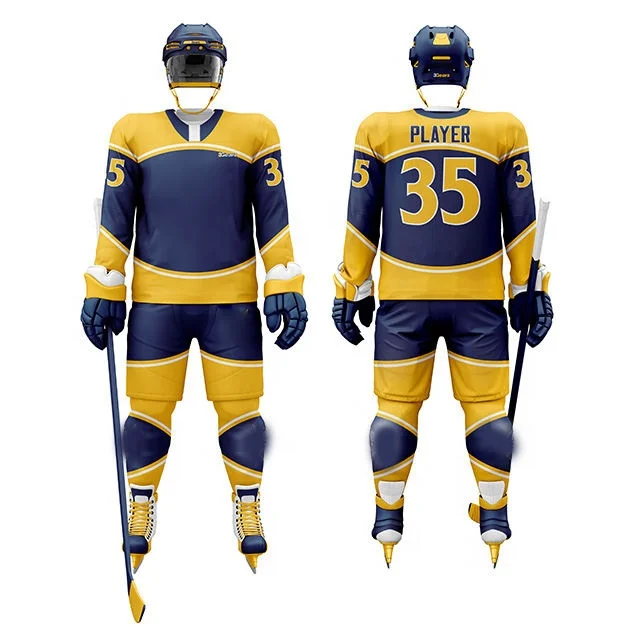 Plus Size Customized Manufactured Ice Hockey Pant Shell for Ice Hockey Uniform Customized Unique Hockey Jersey Uniform Men Sets