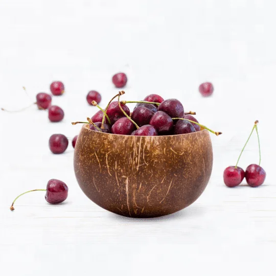 Хит продаж экологически чистые натуральные кокосовые чаши ручной работы для еды