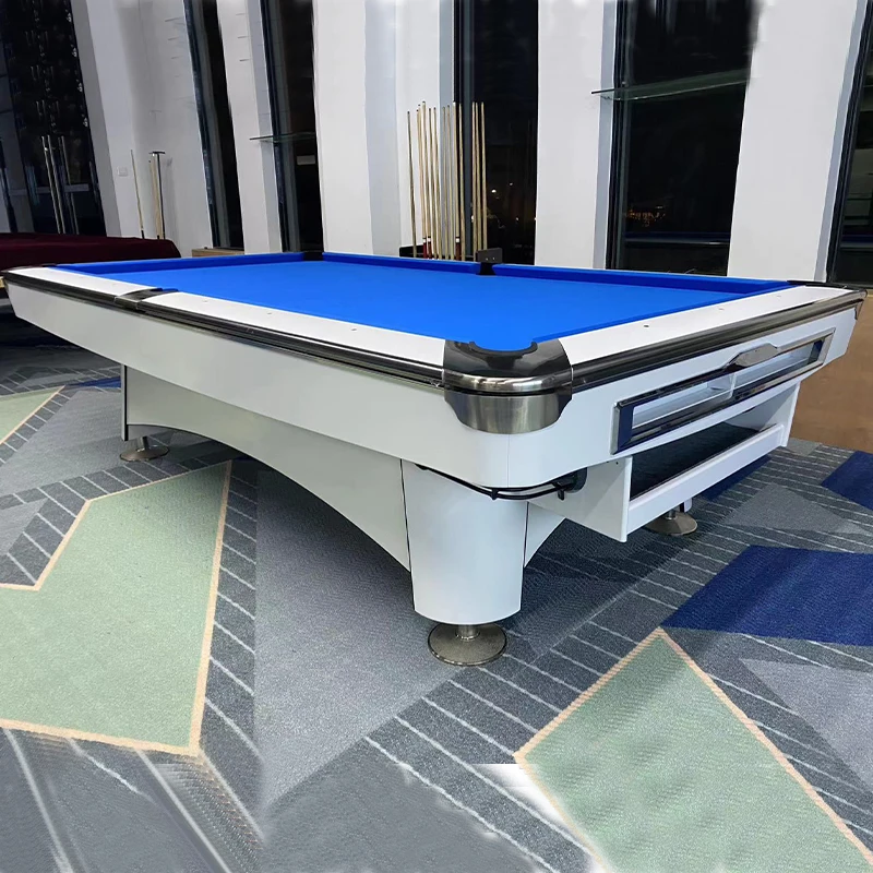 2024 Xingsheng Luxury Design Modern Billiards Table Style Solid Wood Pattern Billiards Table 9 Balls including Club Accessories