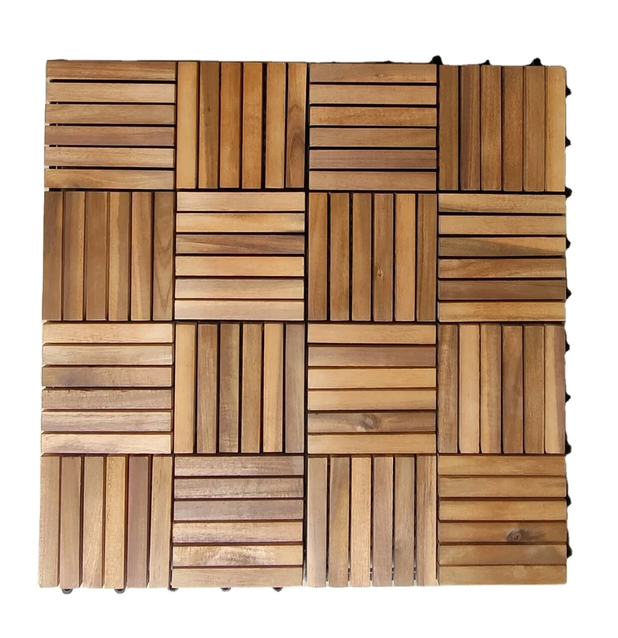 Wood composite interlocking decking tile waterproof pavement floor outdoor patio garden terrace tiles