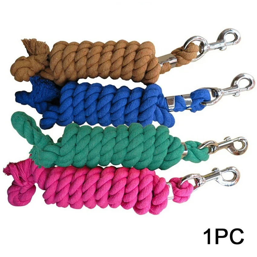 Halters Horse Lead Rope Dog Equestrian Cotton Blend Weave Rein With Snap Hook In Wholesale price Manufacturer in India