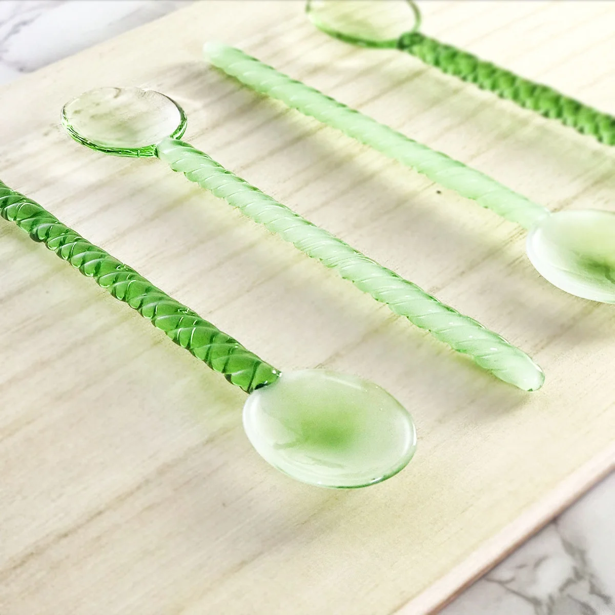 Heat Resistant Stirring Rod Glass Spoons