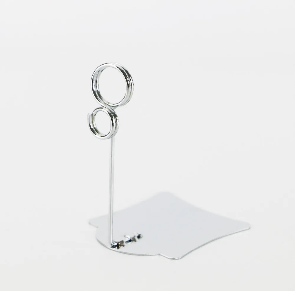 Bakery Cake Shop Metal POP Clip Sign Stand Holder on Table