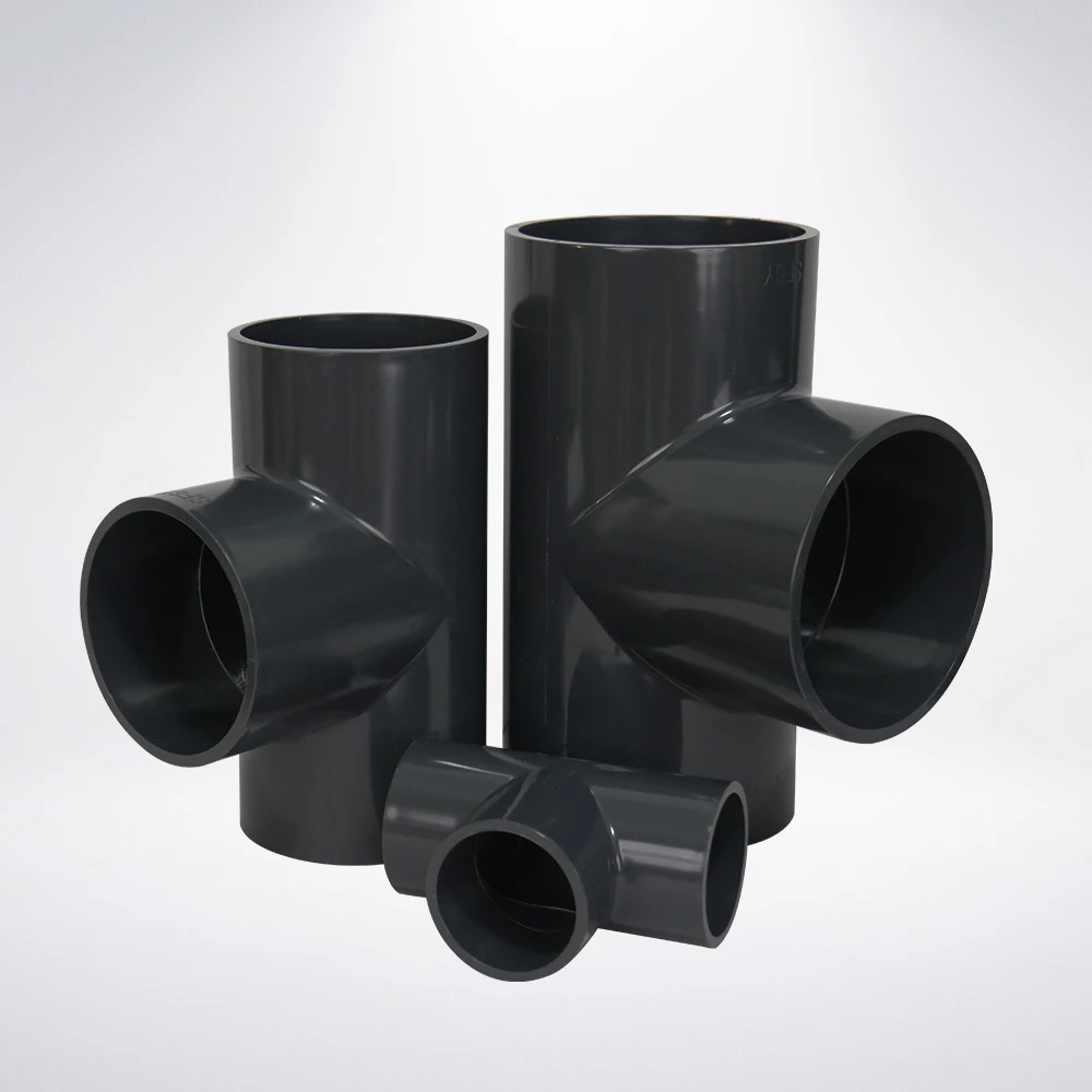 industry supplier PVC industrial  water supply pipe fitting tee