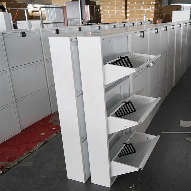 Hot selling shoe storage with magnet pad and coded lock anti-dumping function for living room