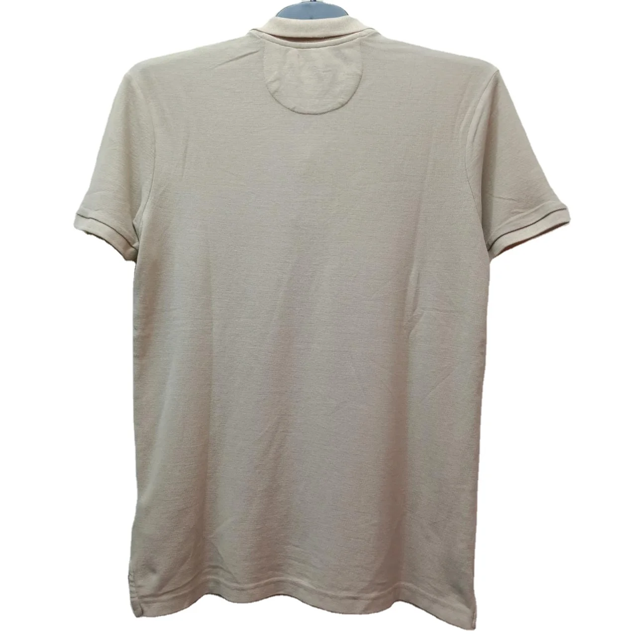  Мужская модная однотонная спортивная рубашка-поло из 100% хлопка удобная брендовая футболка-поло с коротким рукавом бангладеш