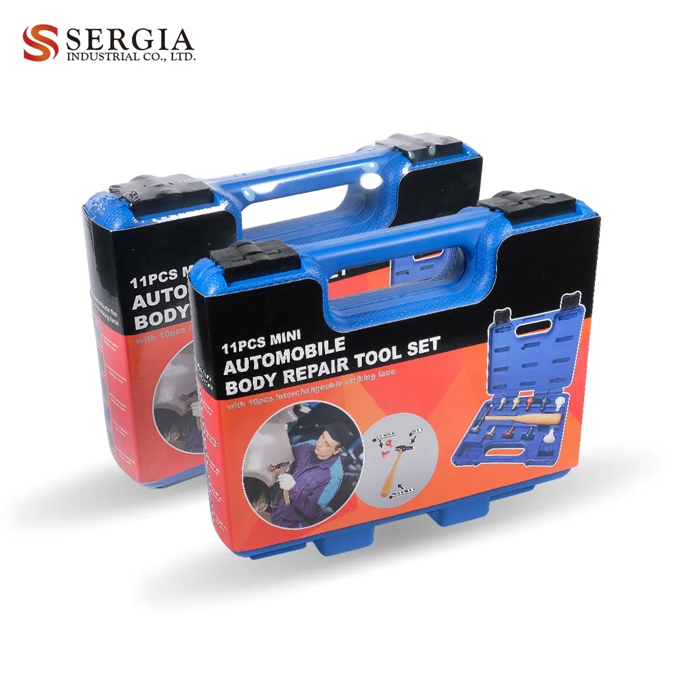 Taiwan 11pc Mini Interchangeable Car Automobile Auto Body Repair Tool Hammer Set