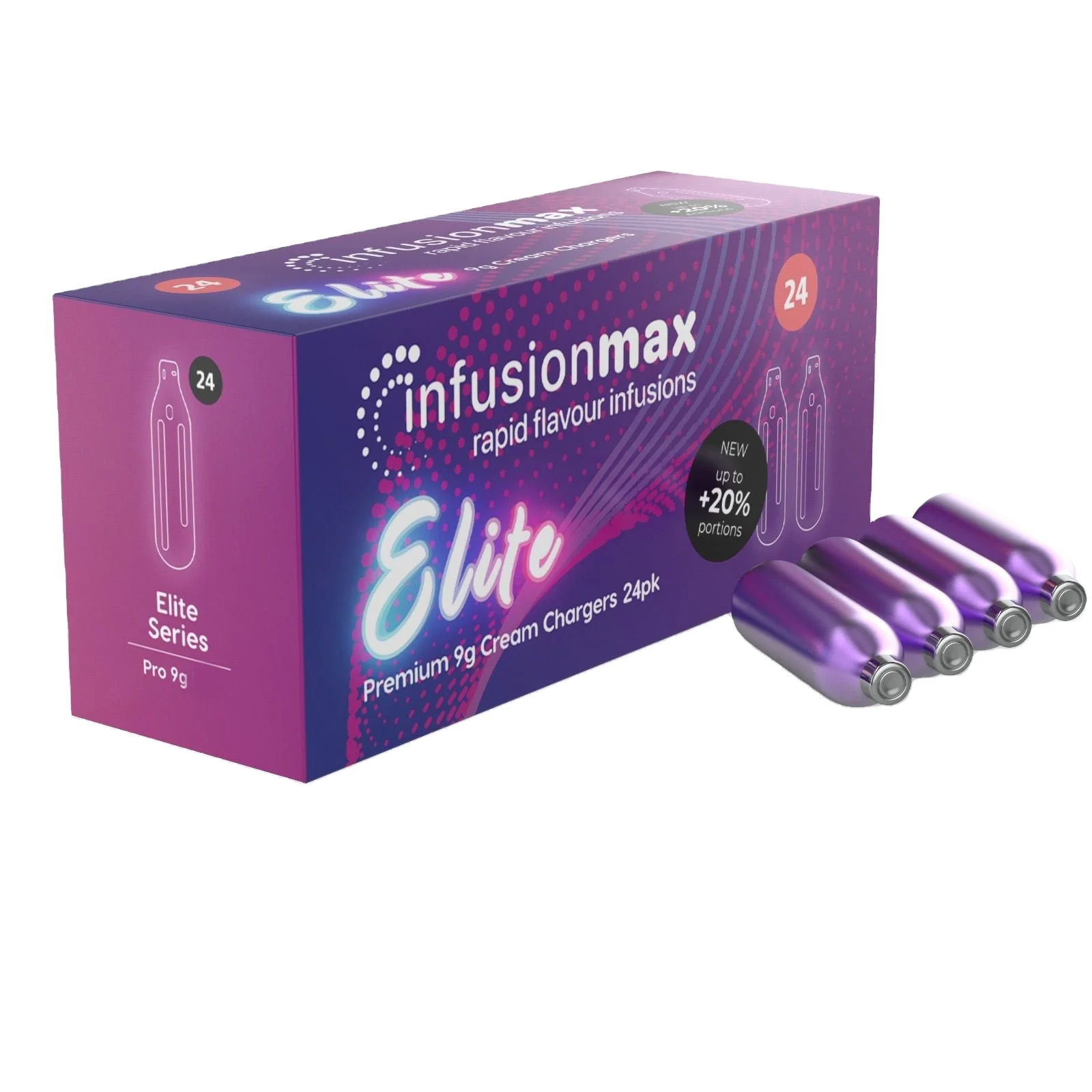 Kitchen Decoration Cake Decoration Coke Decoration 9gx24 Pack InfusionMaxElite Whipped Cream Charger