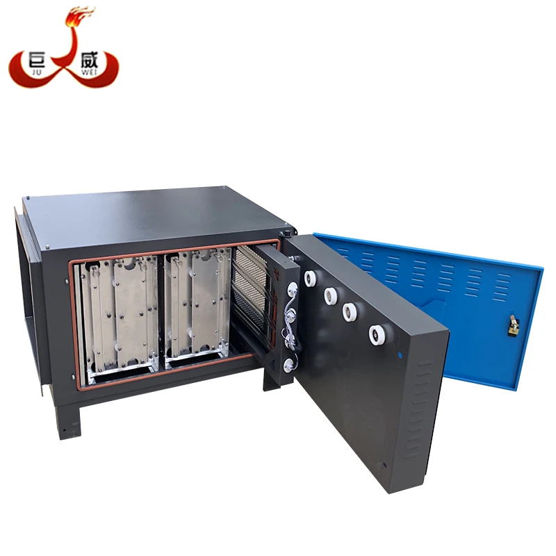 220V 900W 8000CMH ESP+UV electrostatic precipitator filter Gas Disposal Machinery for kitchen hotel restaurant factory