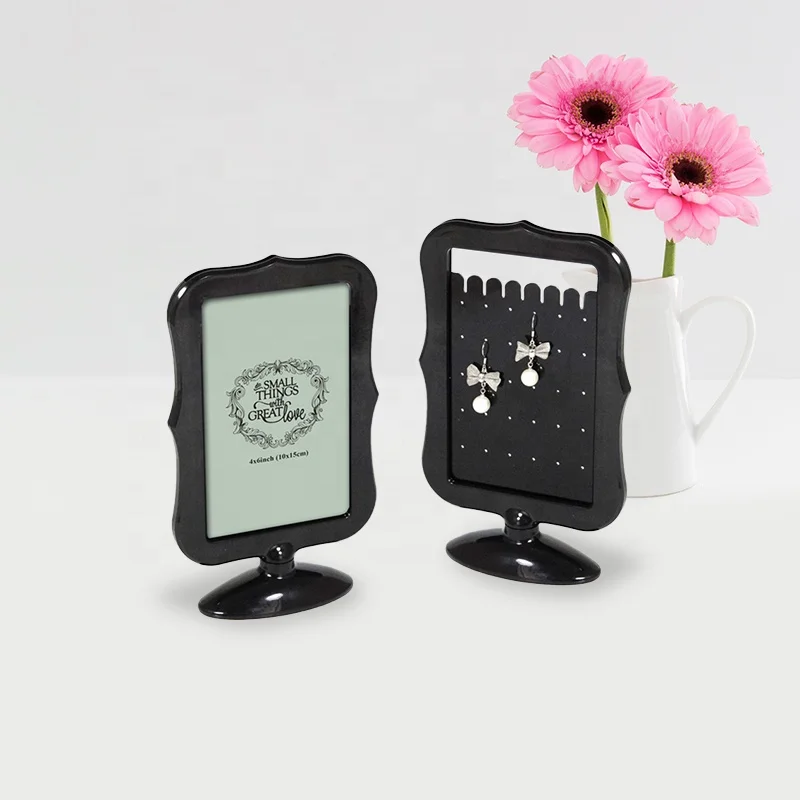 Красная горизонтальная фоторамка 4x6 дюймов, акриловая двухсторонняя рамка для фото, цена, подставка для меню