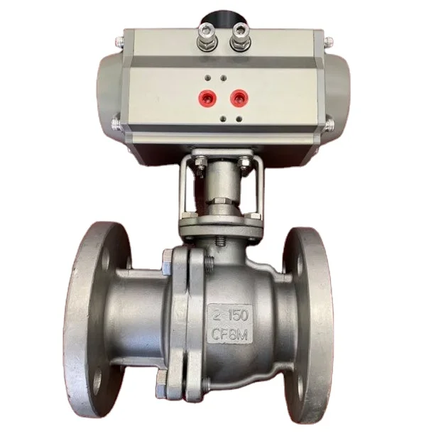  Тайваньский пневматический привод JIS фланец шаровой кран из нержавеющей стали SUS304 для Японии