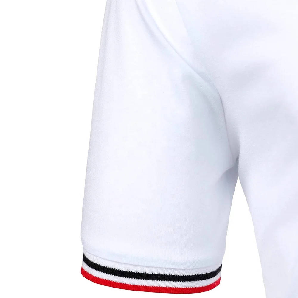 Polo Golf Plain T Shirts For Men Custom Style Casual Tees Plain Short Sleeve Golf 100% cotton Embroidered Plus Size Polo OEM