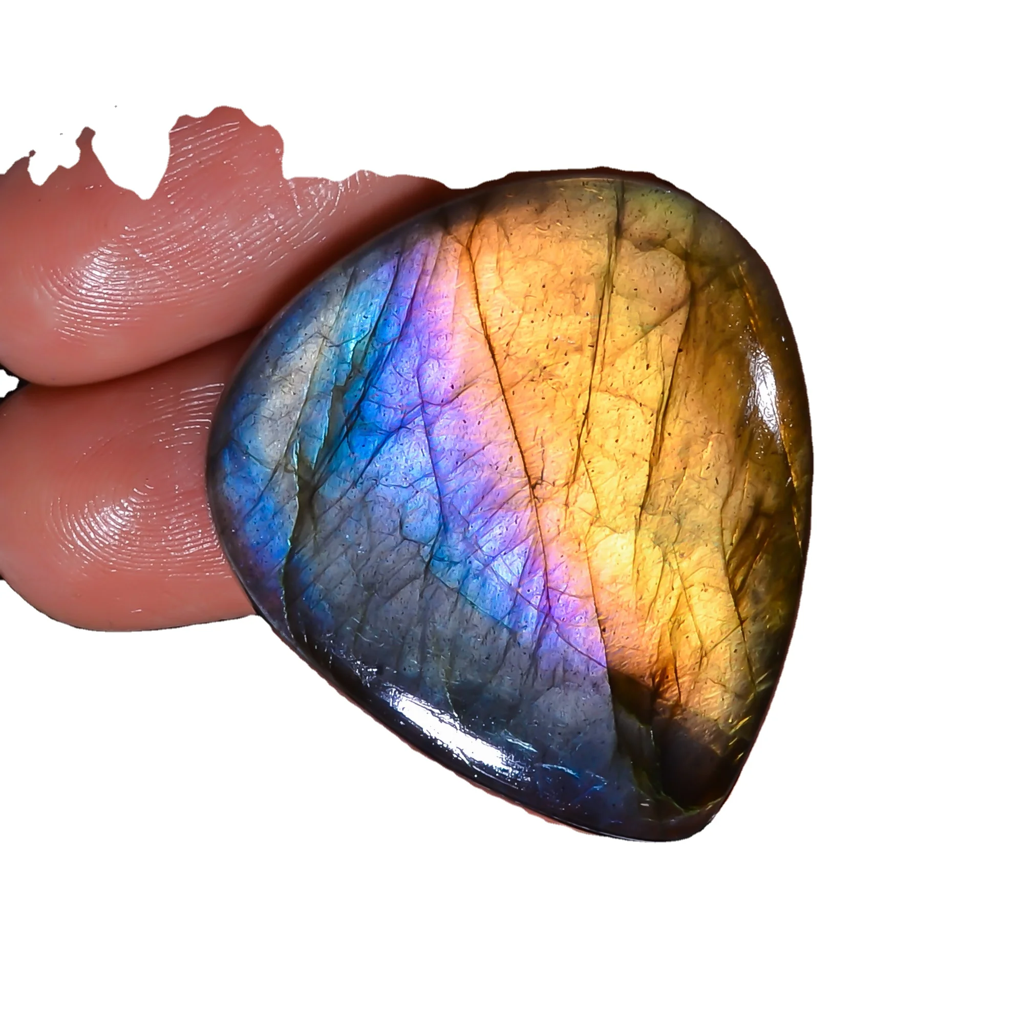 Исключительное качество, 100% натуральный Spectrolite Лабрадорит грушевидной формы, кабошон, драгоценный камень для изготовления ювелирных изделий 57,5 карат.