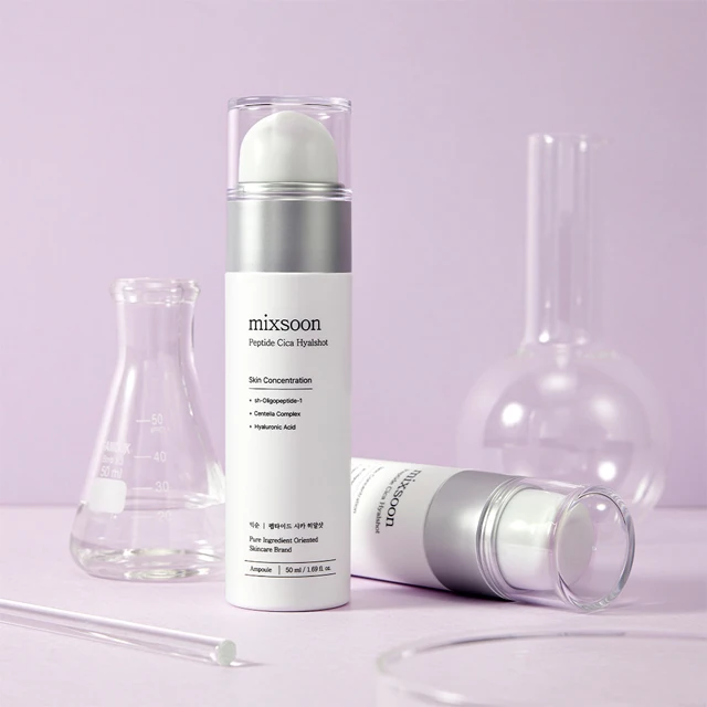 Mixsoon Peptide Cica Hyalshot 50ml Korean Skin Care Ampoule Serum Essence Hyaluronic Centella OEM ODM Private Label