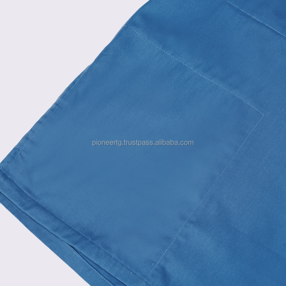 Anti Wrinkle Hospital Scrub Set for Men Polyester cotton fabric plain colour straight leg customized logo from Vietnam
