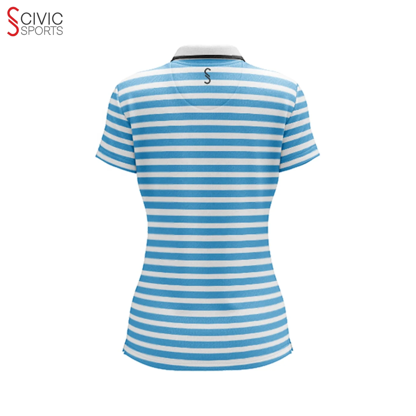Wholesale Sportswear Women Golf Lining Striped Polo T Shirt Ladies Quick Dry Slim Fit Polo Tees