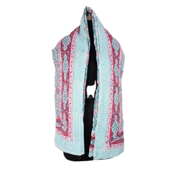 Женский шарф из тайского вискоза с пляжным островом ручной работы хлопка