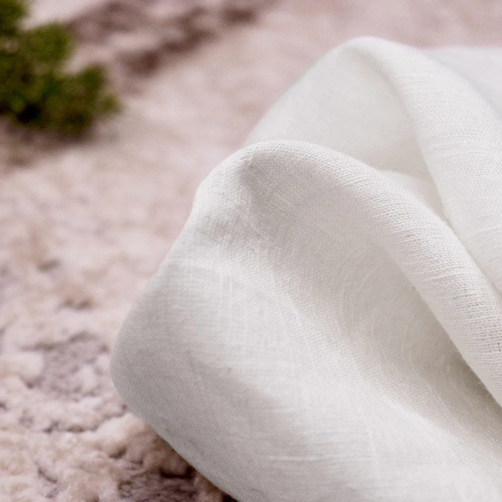 High Quality Pure Linen Fabric Clothing Women And Men Shirt Textile and multi Purpose From India manufacturer