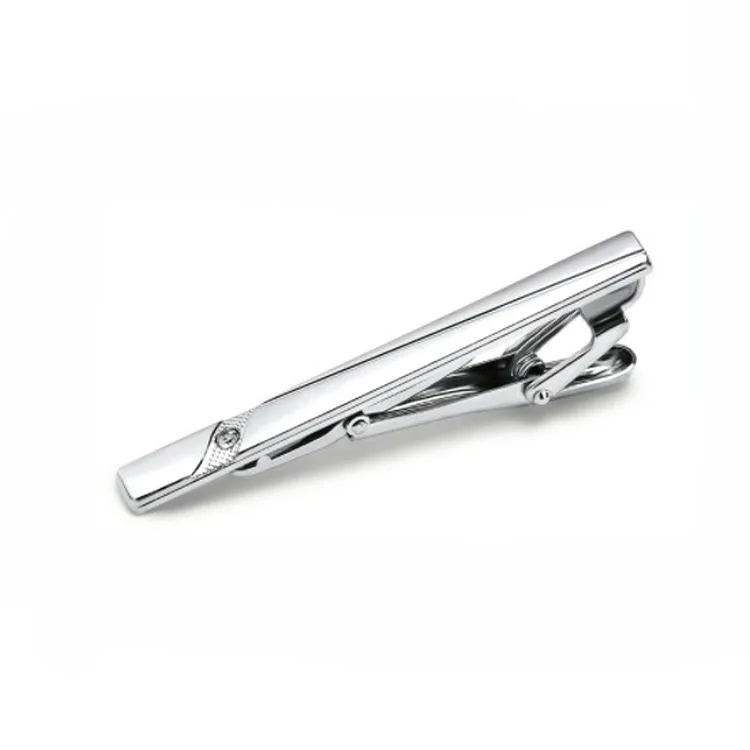 High Quality Custom Tie Clip Tie Bar Cufflink Set with Hard Enamel Logo