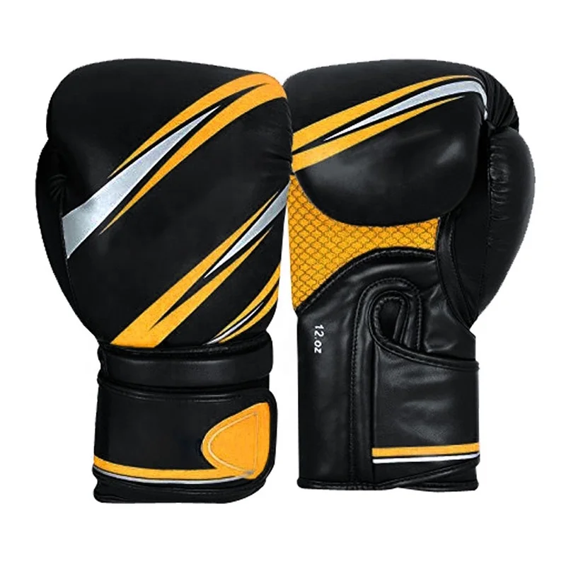 High Quality Sport custom logo and straps woven label Wholesale OEM Fighting Breathable UFC artificial leather MMA Boxing Gloves