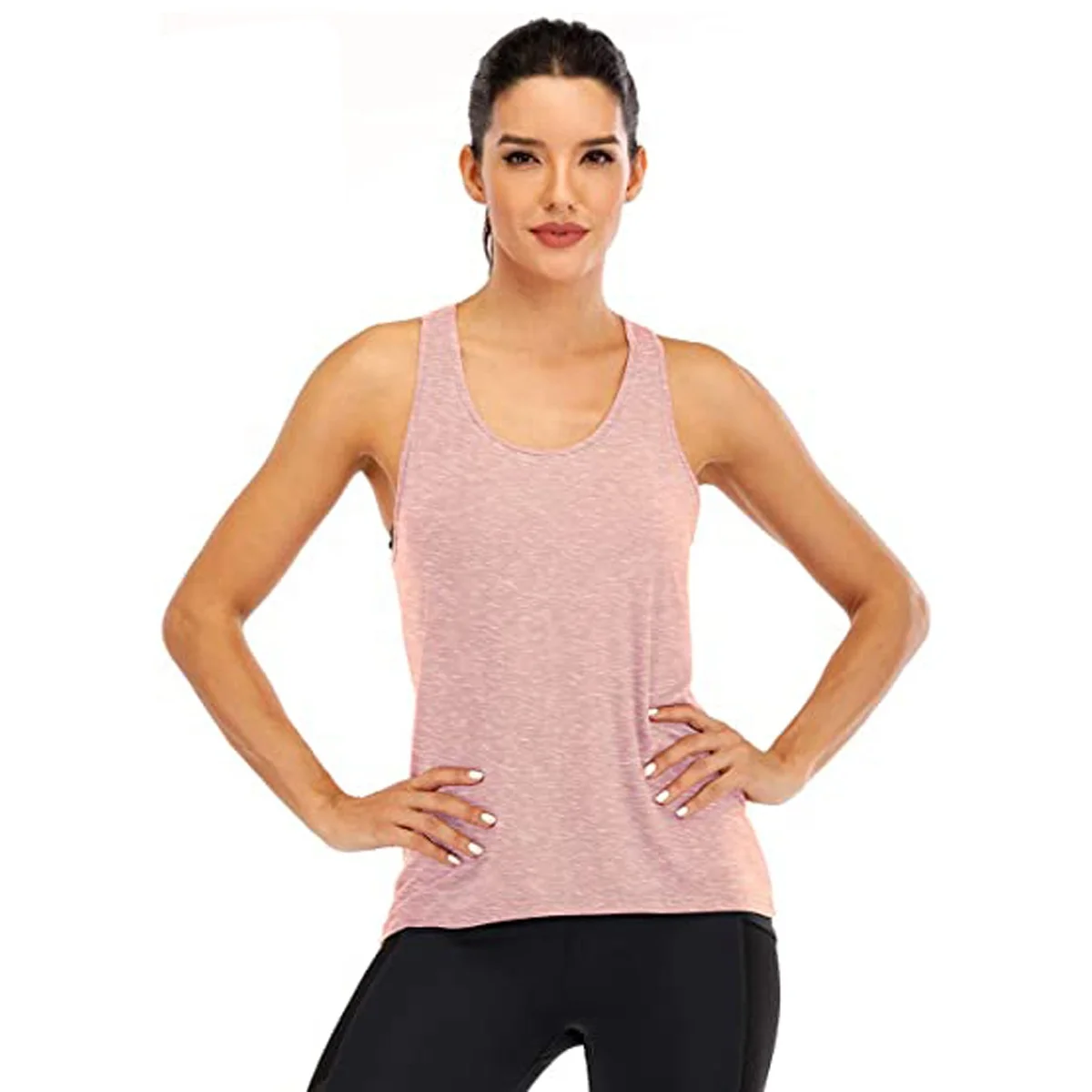 custom singlet women fashion colors polyester tank top pastel Sublimation lady scrunch back tanks