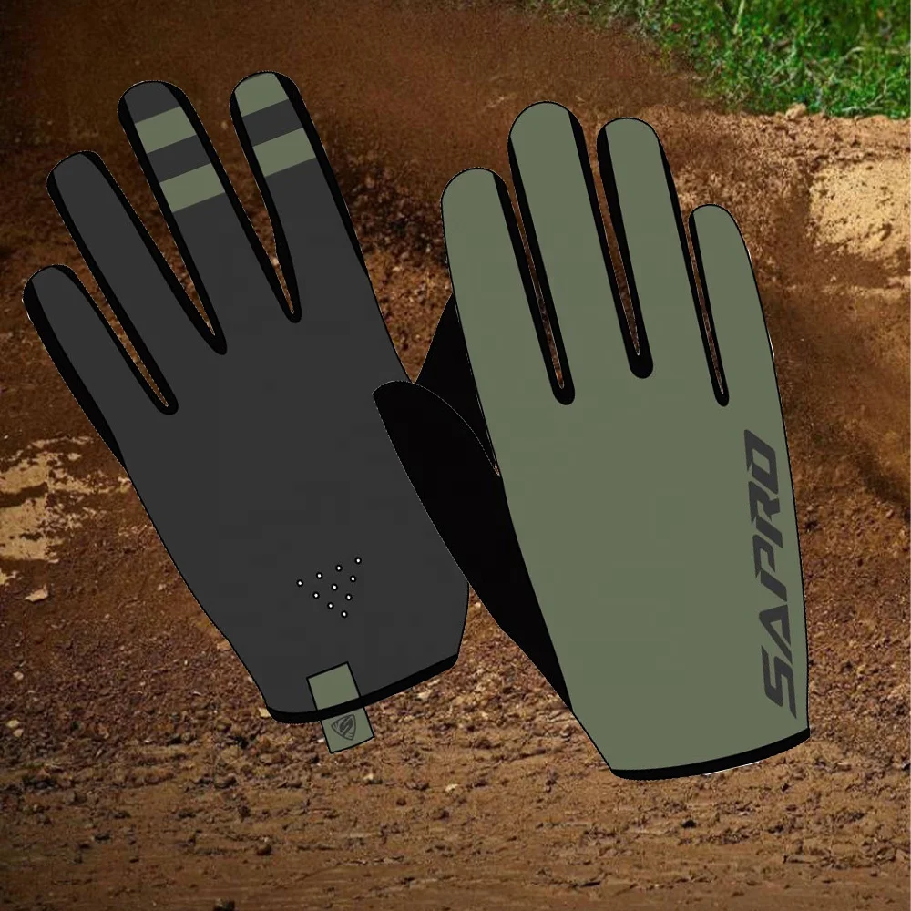 Men Motocross Mountain Bike Gloves Custom Full Finger MTB MX BMX DH Powersport Racing Protective Gear Bike Glove