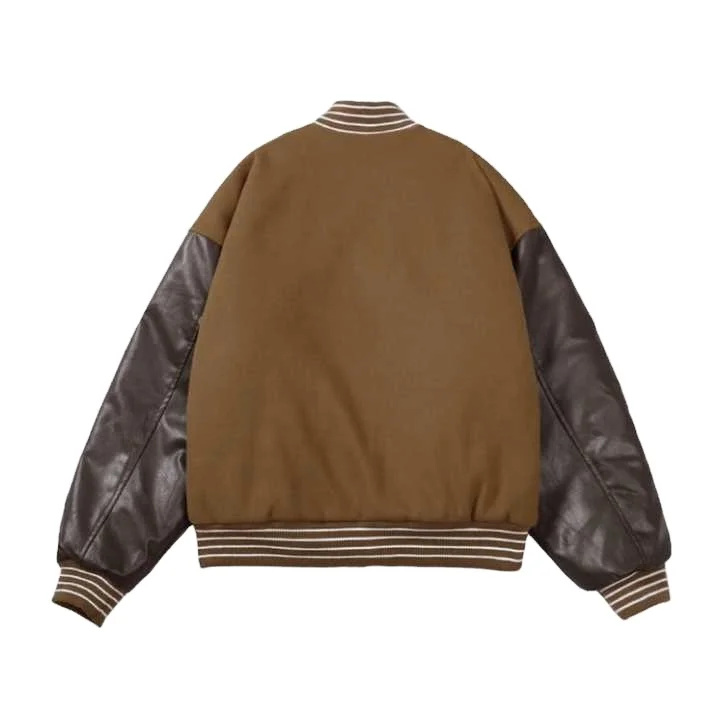 Custom Logo Men Bomber Letter Man Jackets College Vintage Varsity Baseball Jacket Varsity Jacket