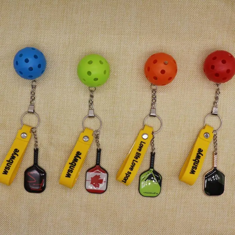 Wsnbwye pickleball t-shirts llaveros DIY Anime 3D llaveros CHAVEIRO business design top carbon pickleball Keychain