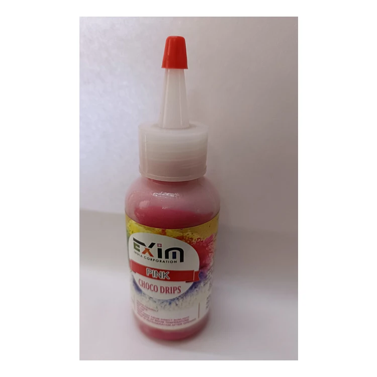 Genuine Quality Widely Selling Food Grade Pink Color Cake Decoration Choco Drips for Wholesale Purchasers
