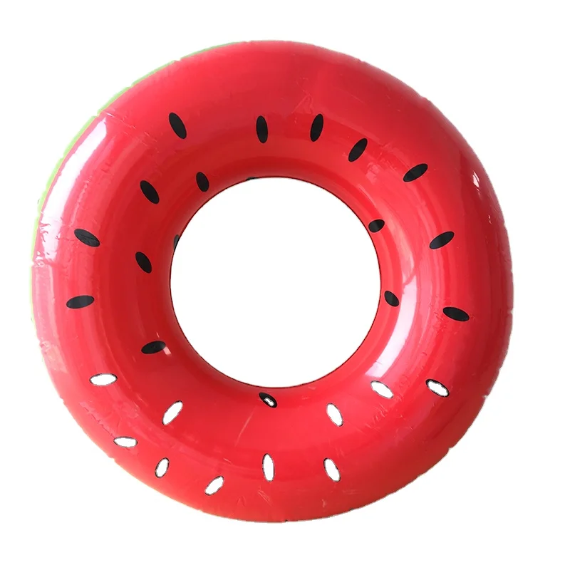 COMCO Inflatable Swimming Pool Float Summer Water Party Beach Sea Kids Adult Inflatable Swim Ring Watermelon Shaped Custom