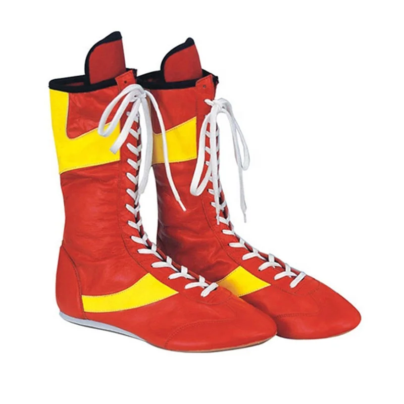 Боксерские ботинки на заказ профессиональные для борьбы боксерские мужчин резиновая подошва тренировок доступны с индивидуальным