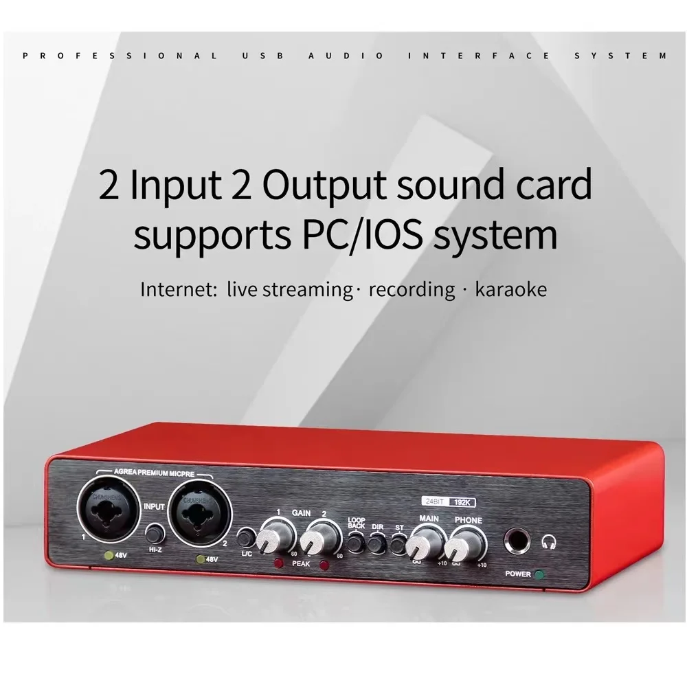 2i2 3rd gen music studio recording sound equipment professional USB Sound cards audio interface