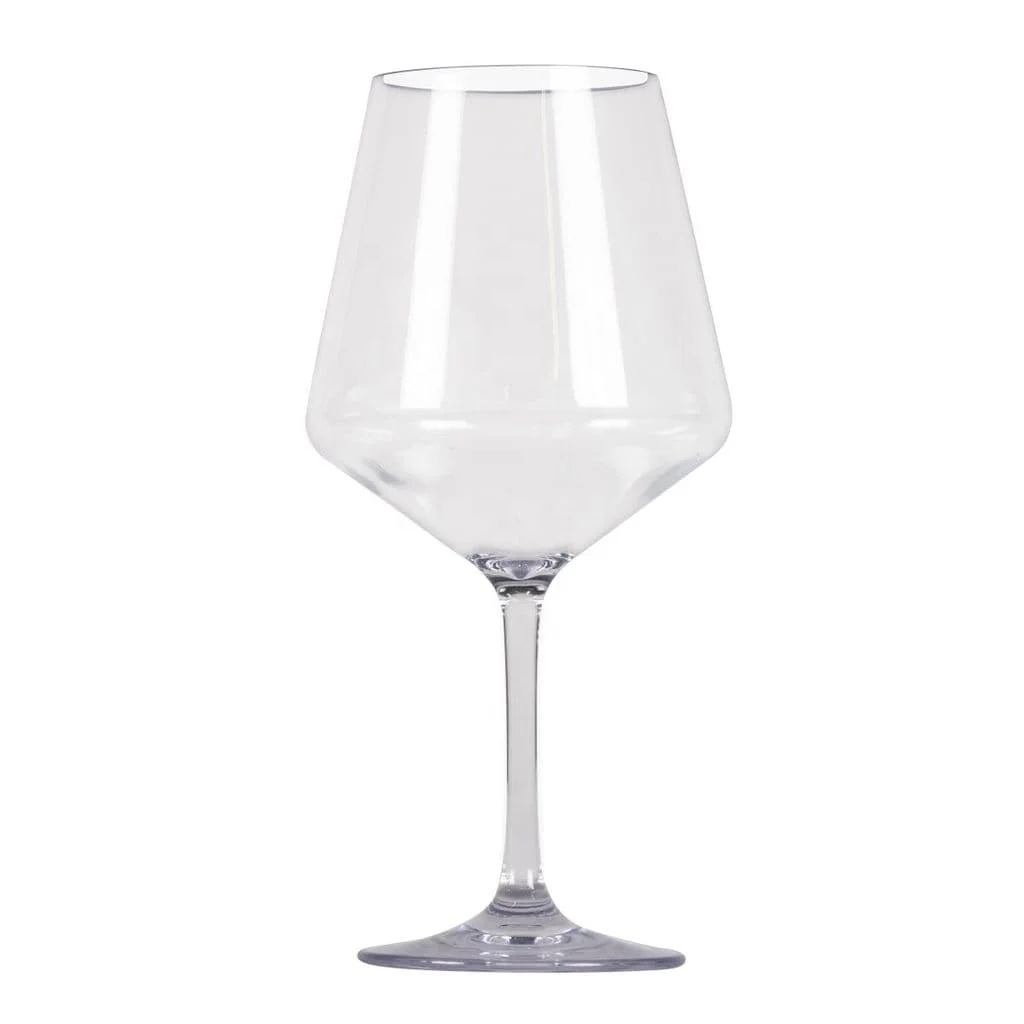 Unbreakable Acrylic plastic clear wine glass
