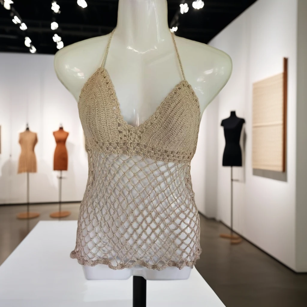 Handmade Crochet Dress for Adults Summer Silk and Rayon Custom Design Welcome Different Models and Designs From Bali