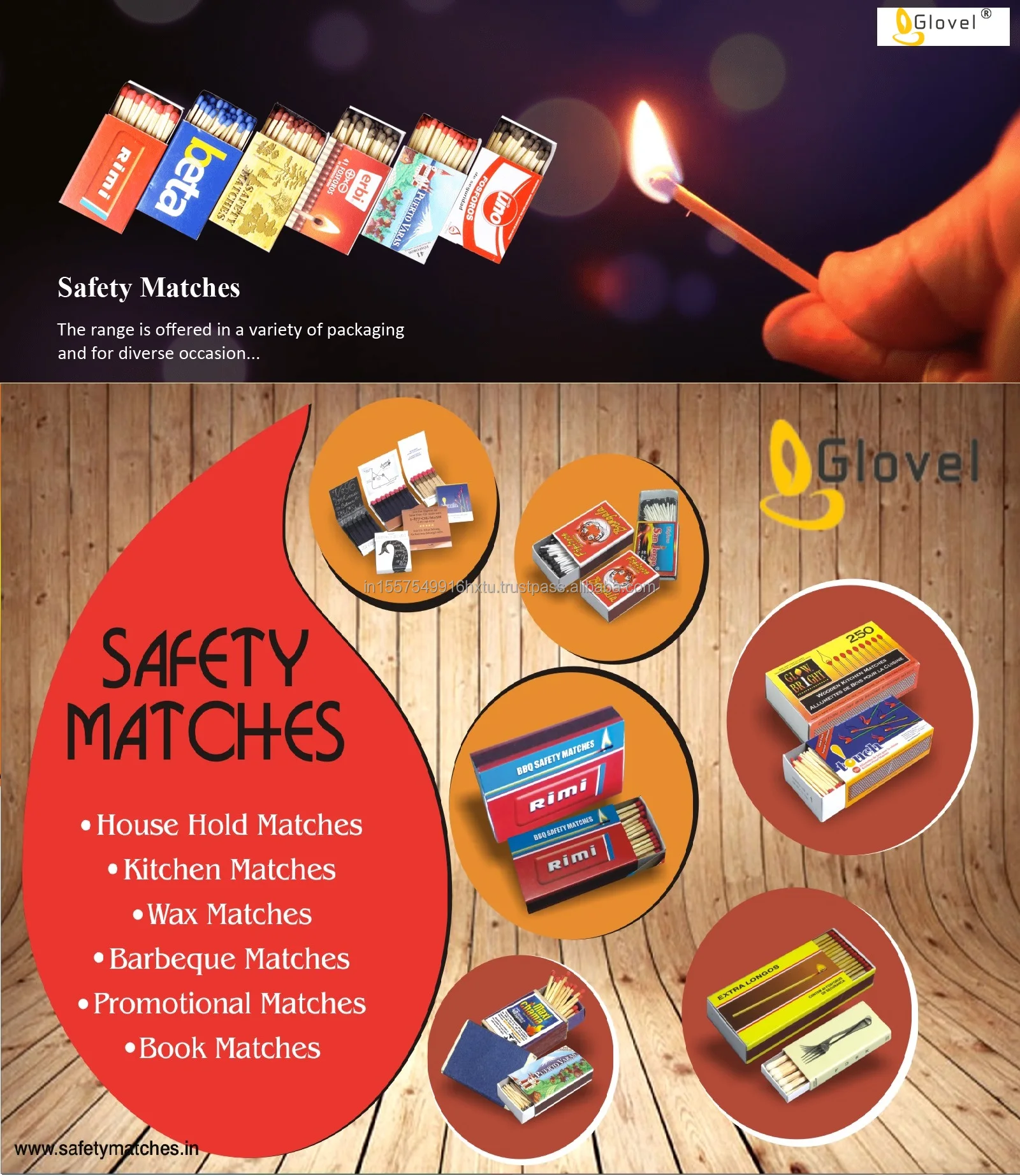 5s wooden stick matches for commercial use