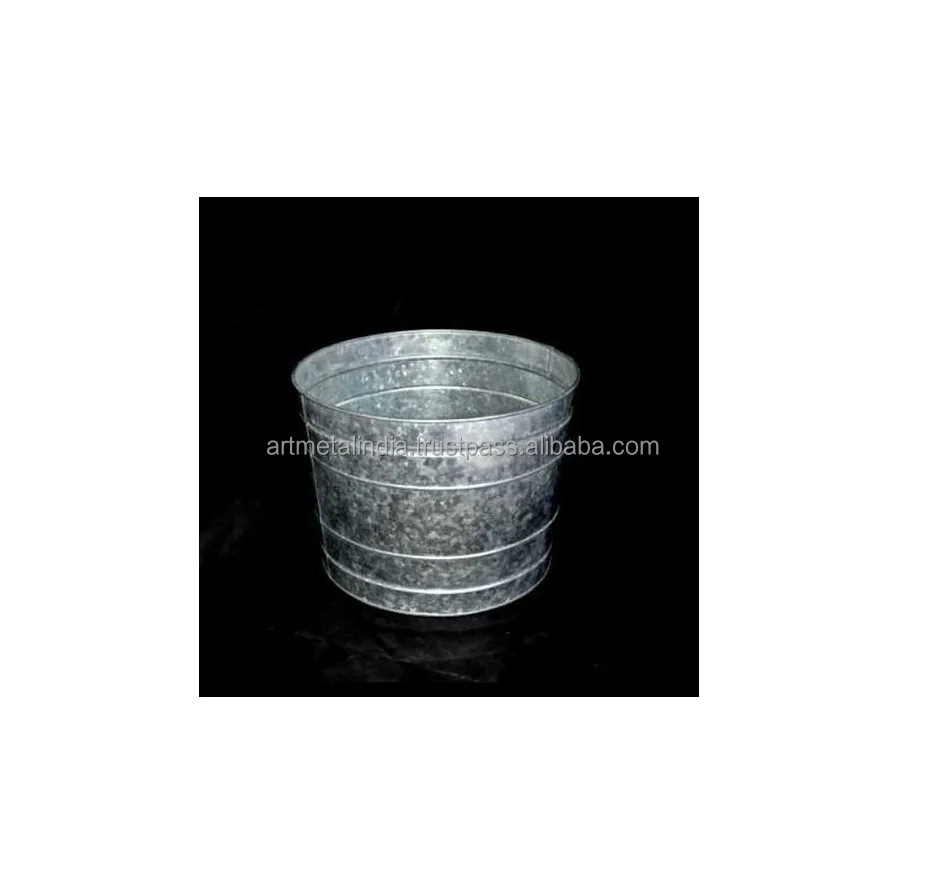 GALVANIZED PLANTERS FOR GARDEN DECORATION NEW DESIGN PLANTERS IN WHOLESALE PRICE POT IN NEW LOOK PLANTERS