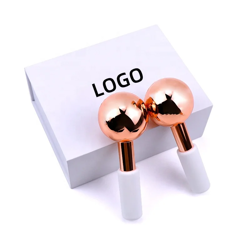 Anti Aging firming skin facial ice globes cooling Cryo Massage Ball Circle Roller