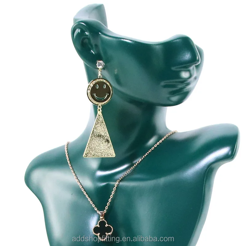 Modern necklace earring jewelry display stand for store