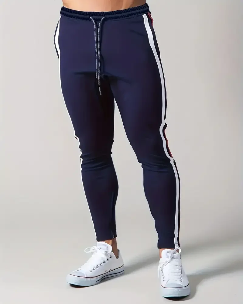 Hot Selling Fitness Jogging Pants Men Elastic Custom Joggers Sweatpants Sports Pants Casual Knitted 100% Cotton Embroidered