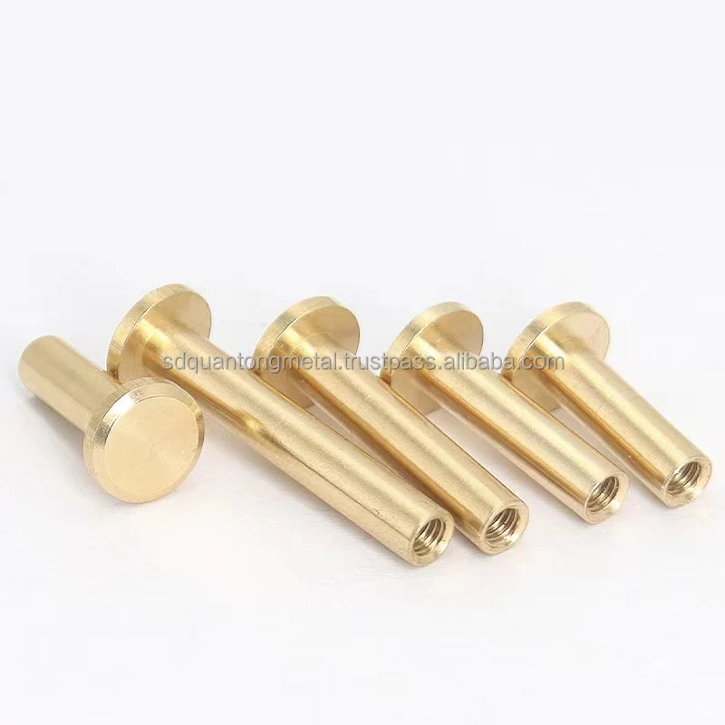 8mm Brass Cross Flat Head Wood Screw Copper Chipboard Nails copper nails for sale