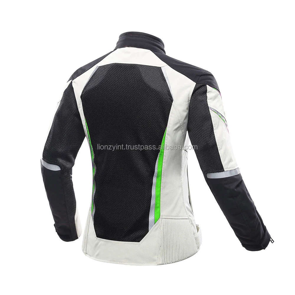 Motorcycle Motorbike Woman Textile Mesh Summer Cordura Jacket With Protector Level 1 or Level 2 Lionzy International